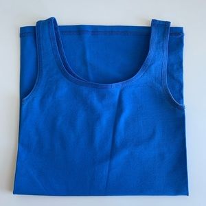 Theory Stretch Jersey Tank Top in Blue
